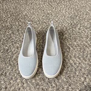 Vionic Uptown Skimmer Women's Knit Slip-on Comfort Shoe Light Blue Size 6 New